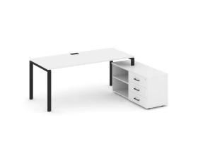 Стол письменный с греденцией правой на П-образном каркасе 1980x1580x750 Стайл Проджект Директ / Style Project Direct images