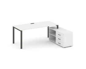 Стол письменный с греденцией правой на П-образном каркасе 1980x1580x750 Стайл Проджект Директ / Style Project Direct images