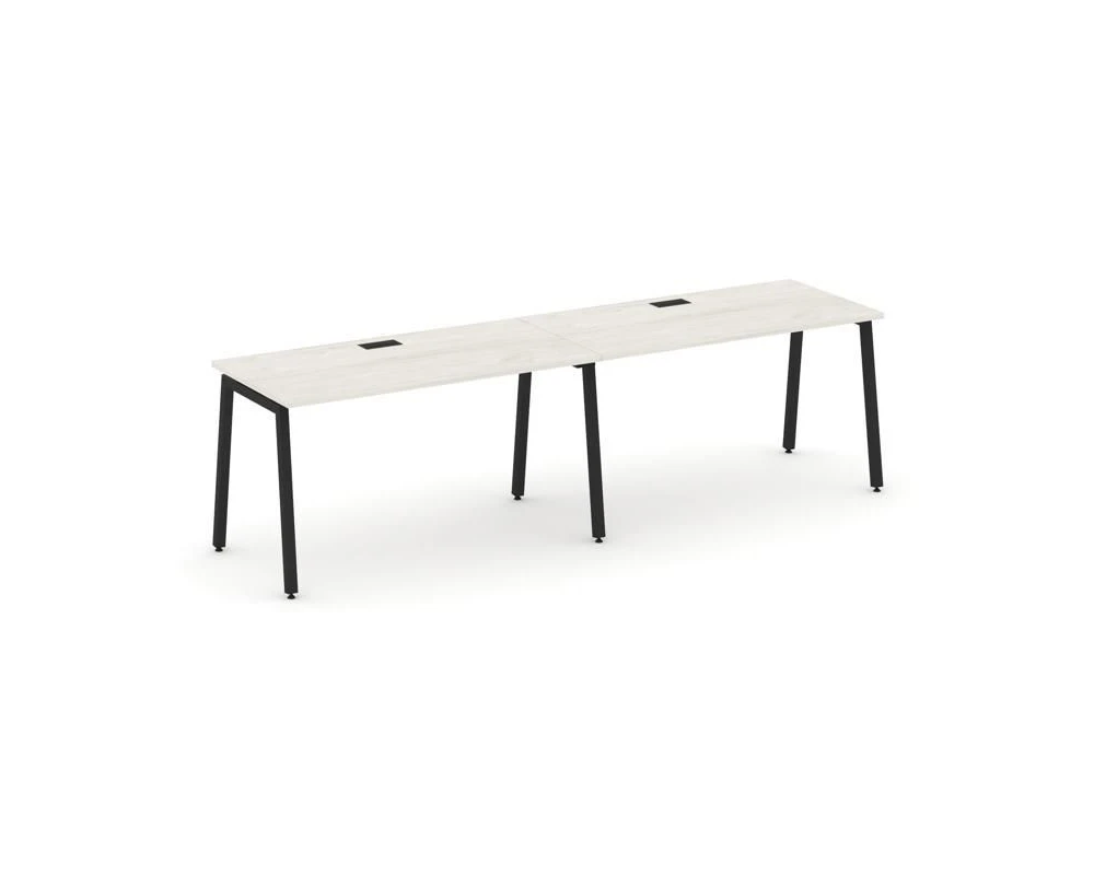 Рабочая станция 1 сторон. на А-образном каркасе 40 мм 3160х800х750 Стайл Проджект / Style Project