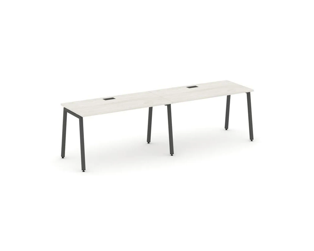 Рабочая станция 1 сторон. на А-образном каркасе 40 мм 3160х800х750 Стайл Проджект / Style Project