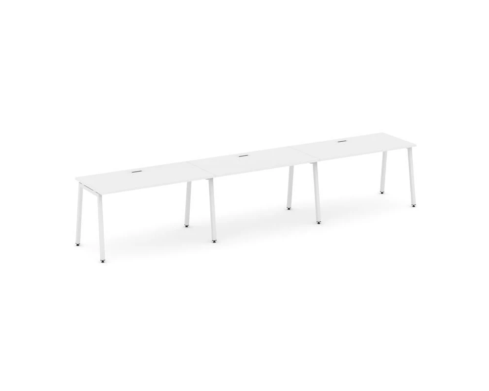 Рабочая станция 1 сторон. на А-образном каркасе 40 мм 4140х600х750 Стайл Проджект / Style Project