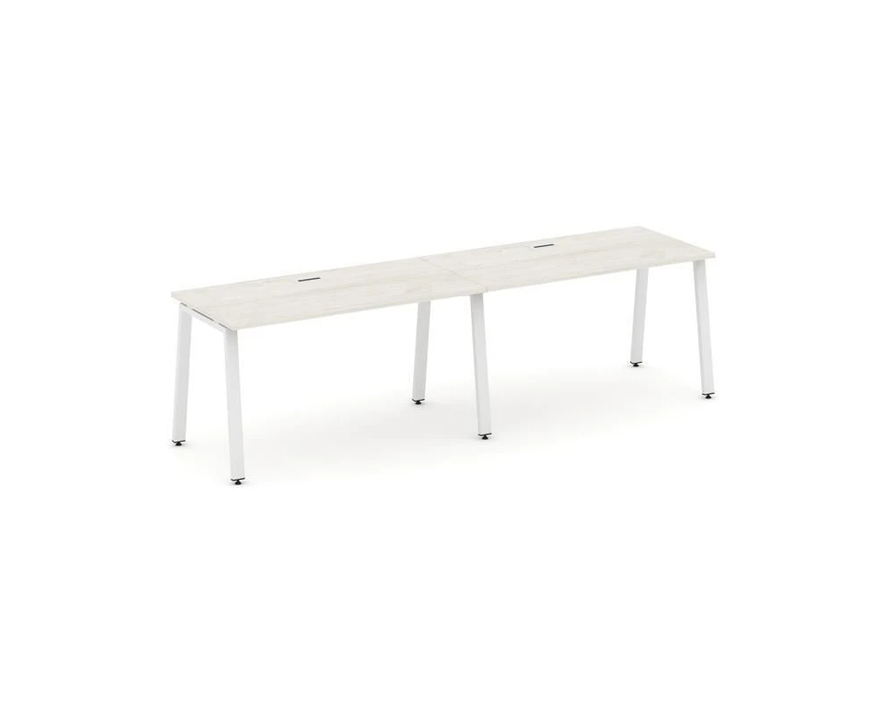 Рабочая станция 1 сторон. на А-образном каркасе 60 мм 2760х600х750 Стайл Проджект / Style Project