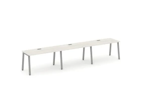 Рабочая станция 1 сторон. на А-образном каркасе 60 мм 3540х600х750 Стайл Проджект / Style Project images