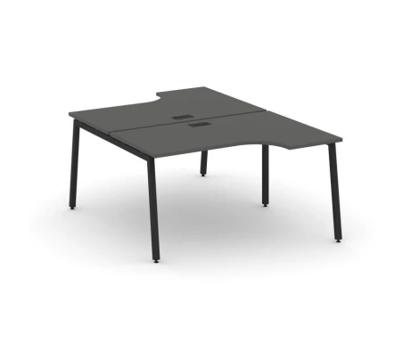 Рабочая станция эргоном. на А-образном каркасе 40 мм 1380х1432/1992х750 Стайл Проджект / Style Project