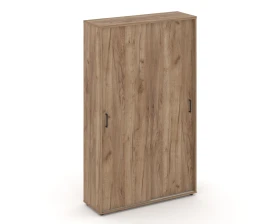 Шкаф-купе для одежды с полками и выдвижной штангой в каждой секции 1200x400x1982 зад. стенка HDF Стайл Проджект / Style Project images