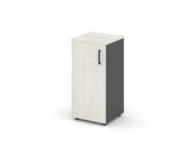 Шкаф низкий узкий левый закрытый 400x400x833 зад. стенка HDF Стайл Проджект / Style Project images