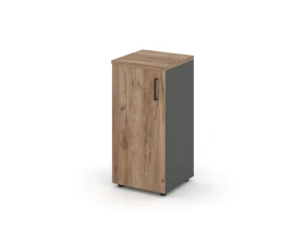 Шкаф низкий узкий левый закрытый 400x400x833 зад. стенка HDF Стайл Проджект / Style Project images