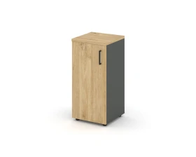 Шкаф низкий узкий левый закрытый 400x400x833 зад. стенка HDF Стайл Проджект / Style Project images