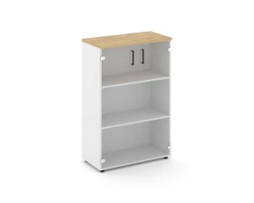 Шкаф средний широкий прозр. стекло 796x400x1203 Стайл Проджект / Style Project images