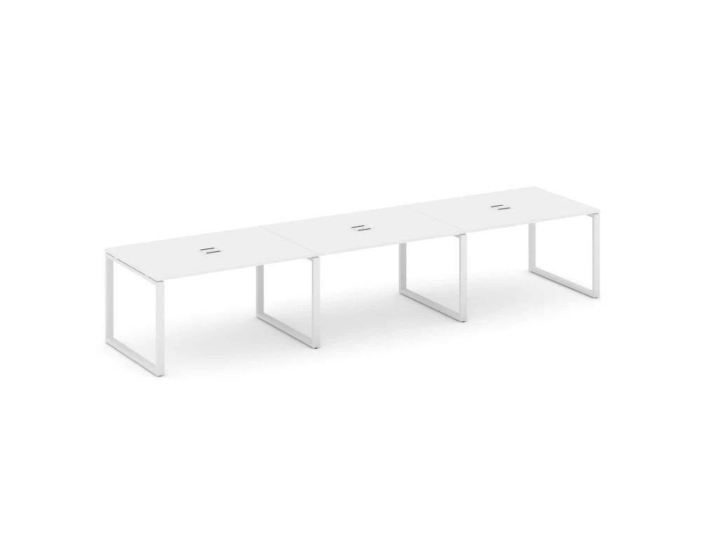 Стол переговорный на О-образном каркасе 60 мм с лючком 4410x980x750 Стайл Проджект / Style Project