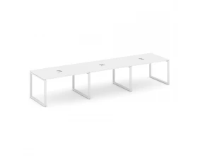 Стол переговорный на О-образном каркасе 60 мм с лючком 4410x980x750 Стайл Проджект / Style Project images