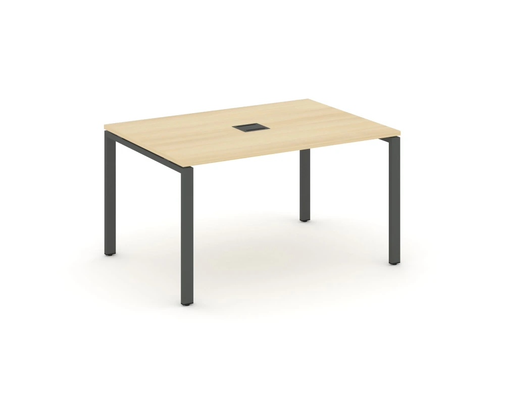 Стол переговорный на П-образном каркасе 60 мм с лючком 980x980x750 Стайл Проджект / Style Project