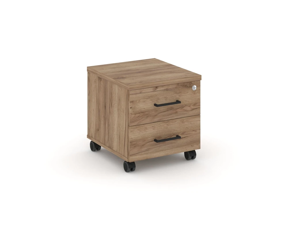 Тумба мобильная 2 ящ. Стандартные колеса 416x460x437 Стайл Проджект / Style Project