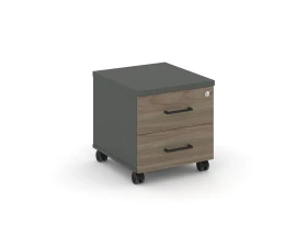 Тумба мобильная 2 ящ. Стандартные колеса 416x460x437 Стайл Проджект / Style Project images