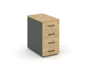 Тумба опорная/приставная с ящиками 416x700x750 Стайл Проджект / Style Project images