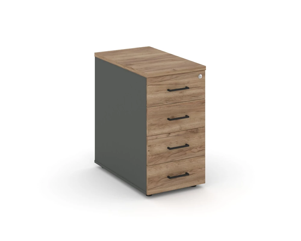 Тумба опорная/приставная с ящиками 416x800x750 Стайл Проджект / Style Project