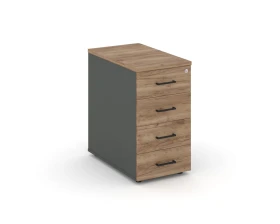 Тумба опорная/приставная с ящиками 416x800x750 Стайл Проджект / Style Project images