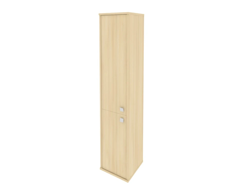 Шкаф высокий узкий 1 низкая дверь ЛДСП 1 средняя дверь ЛДСП левый 412x410x1980 Стайл Систем / Style System
