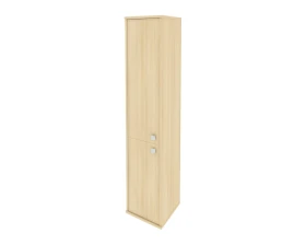 Шкаф высокий узкий 1 низкая дверь ЛДСП 1 средняя дверь ЛДСП левый 412x410x1980 Стайл Систем / Style System images
