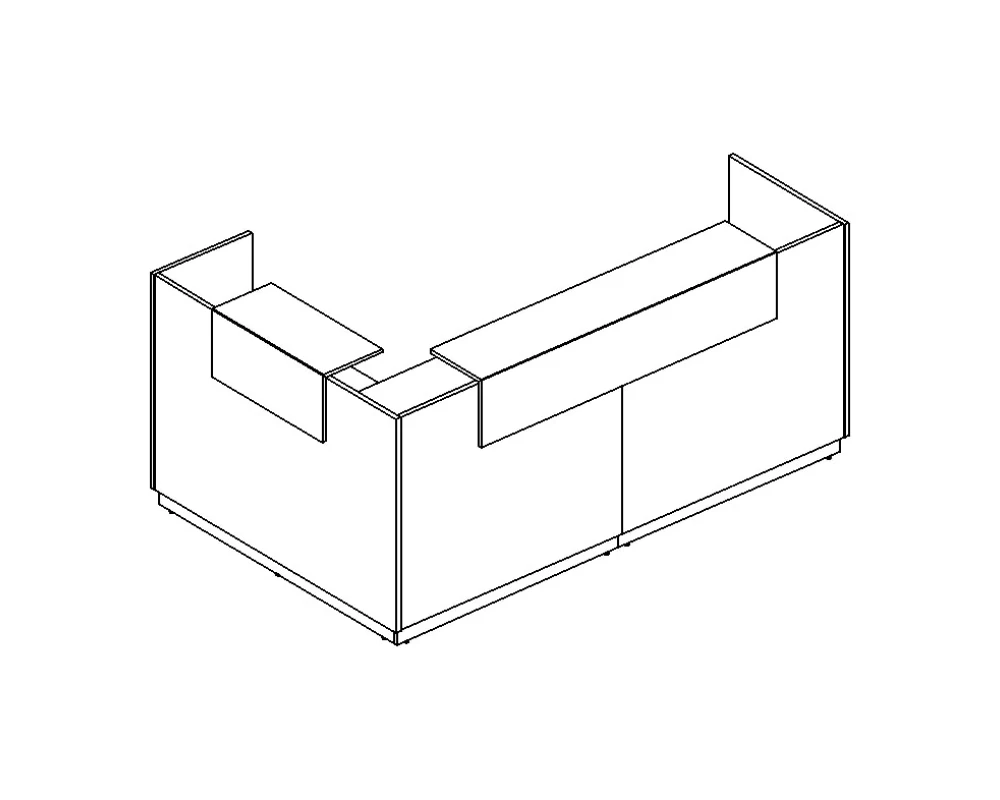 Стойка ресепшн угловая правая A4