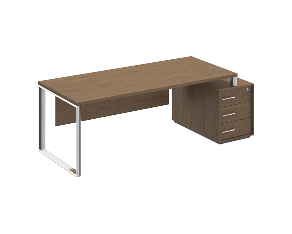 Стол руководителя на опорной тумбе правый/левый ОР 148 ДТ Orion