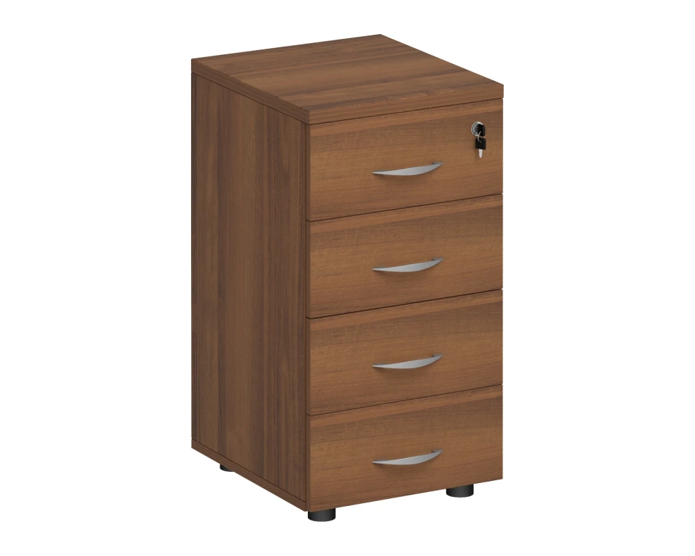 Тумба приставная 4-х ящичная 40 с замком Комфорт