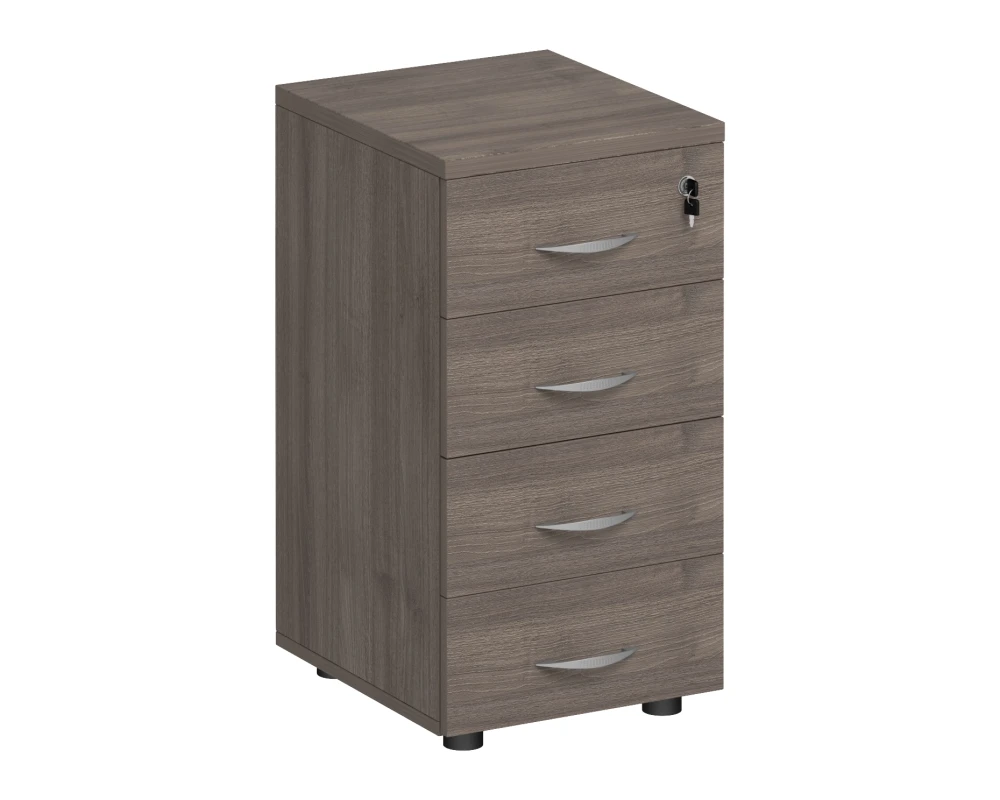 Тумба приставная 4-х ящичная 40 с замком Комфорт