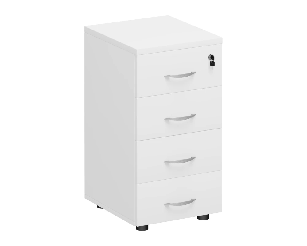 Тумба приставная 4-х ящичная 40 с замком Комфорт