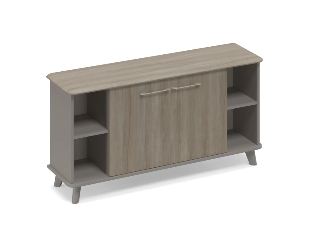 Шкаф низкий полузакрытый греденция 150x44x87,2 Time Metal