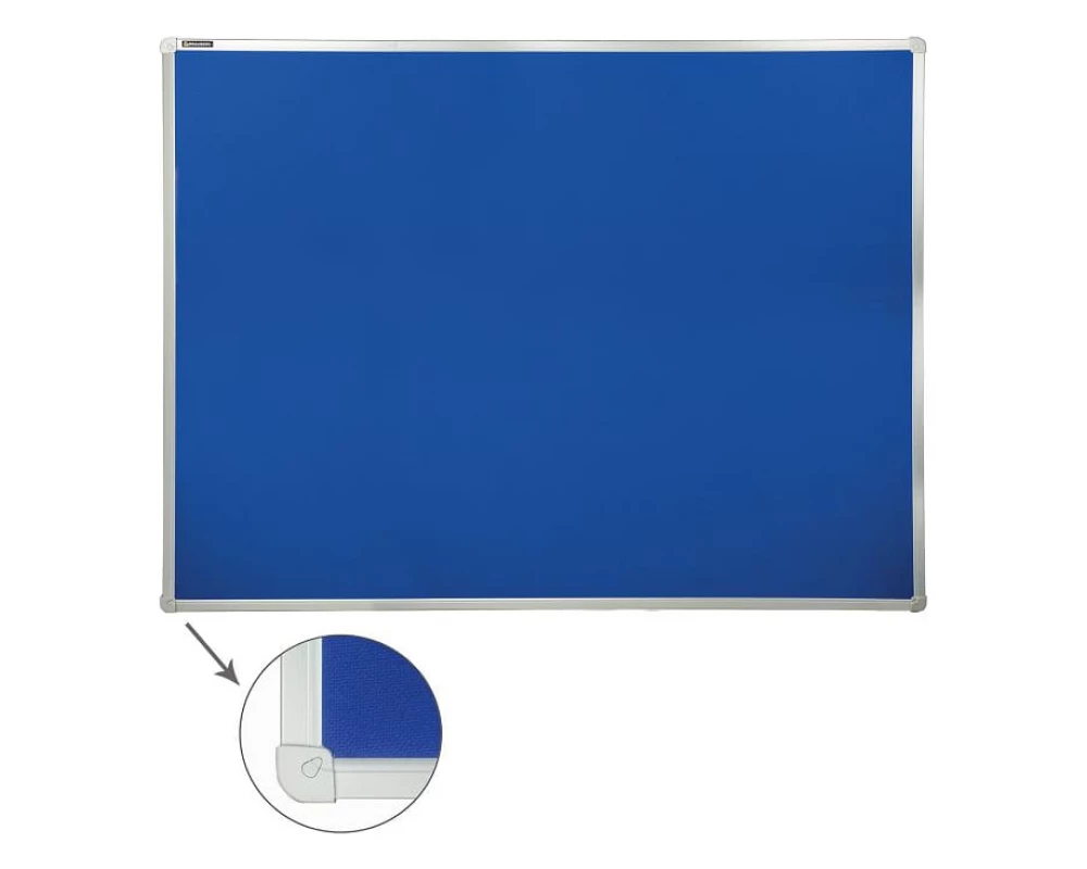 Доска c текстильным покрытием BRAUBERG для объявлений 90х120