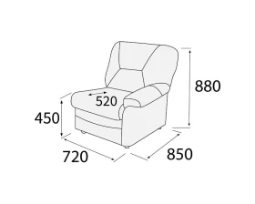 Модуль 1-х мест. с лев./прав. подл-ком Дельта images