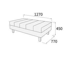 Банкетка 2-х мест. большая Лима images