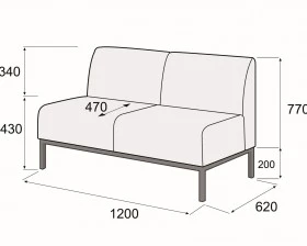 Диван 2-х местный Сигма лайт images