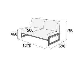 Диван 2-х местный Сигма images