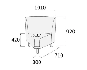 Модуль угловой 60 внутренний Снейк images