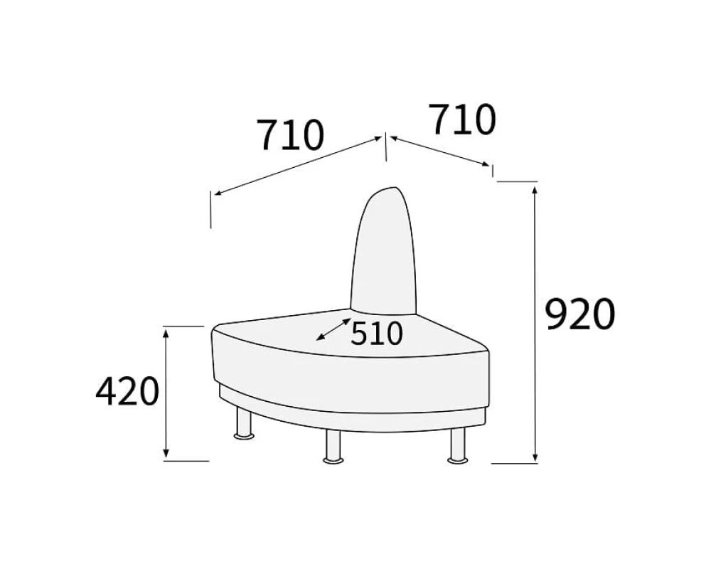 Модуль угловой 90 внешний Снейк