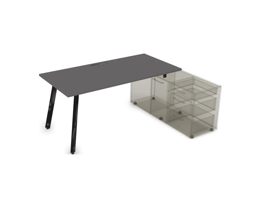 Стол с тумбой опорной (1400x700x750) АРРЕДО / ARREDO