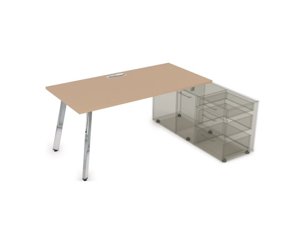 Стол с тумбой опорной (1400x700x750) АРРЕДО / ARREDO