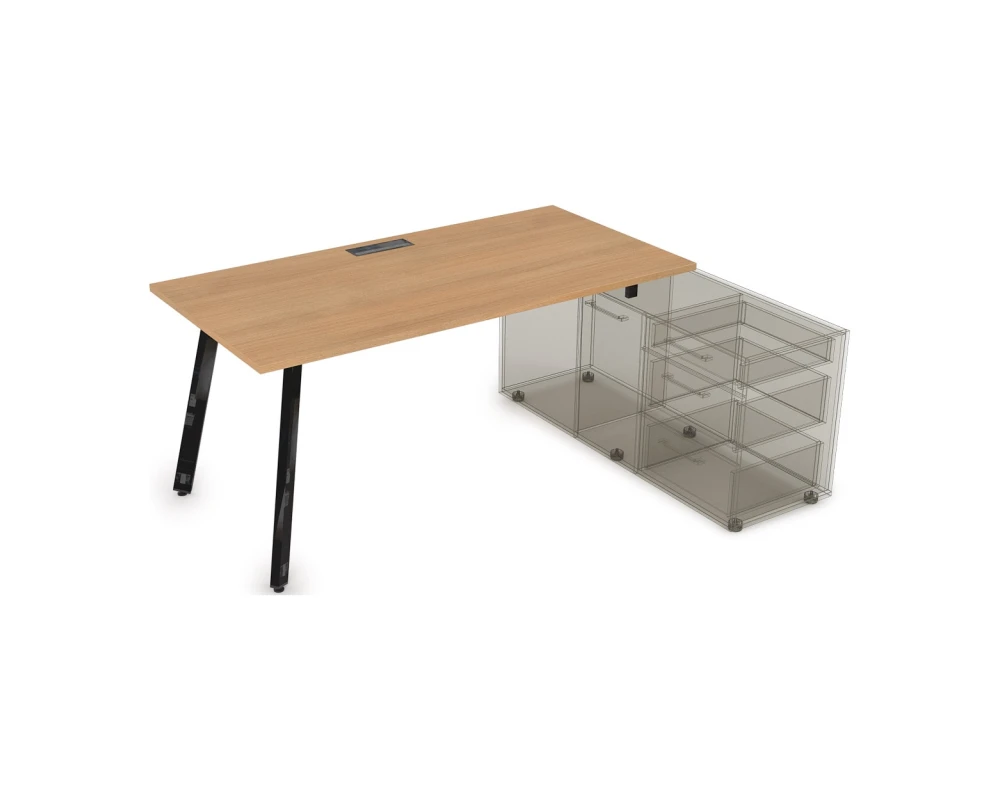 Стол с тумбой опорной (1400x700x750) АРРЕДО / ARREDO