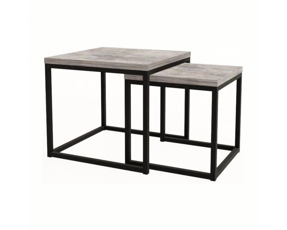 Комплект журнальных столов Сэт Логик / SET LOGIC (900x900x450)