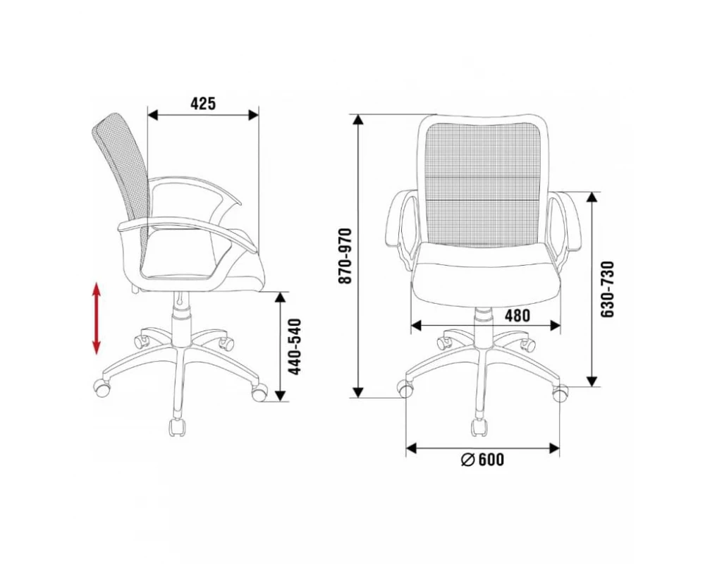 Кресло Бюрократ CH-590SL