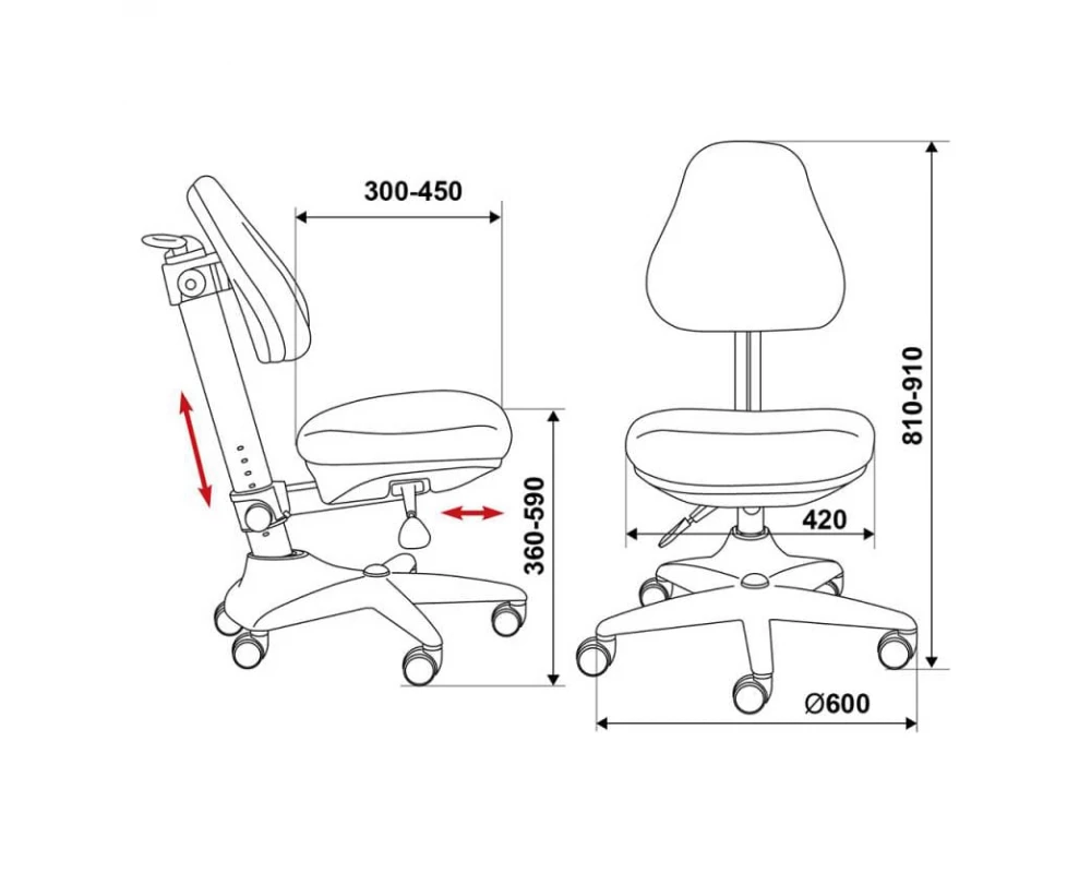 Кресло Бюрократ KD-2/G/PENCIL-BL