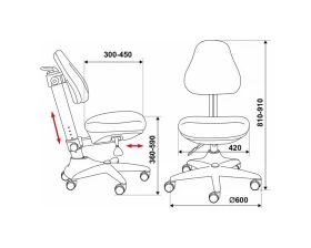 Кресло Бюрократ KD-2/PK/Hearts-Pk images