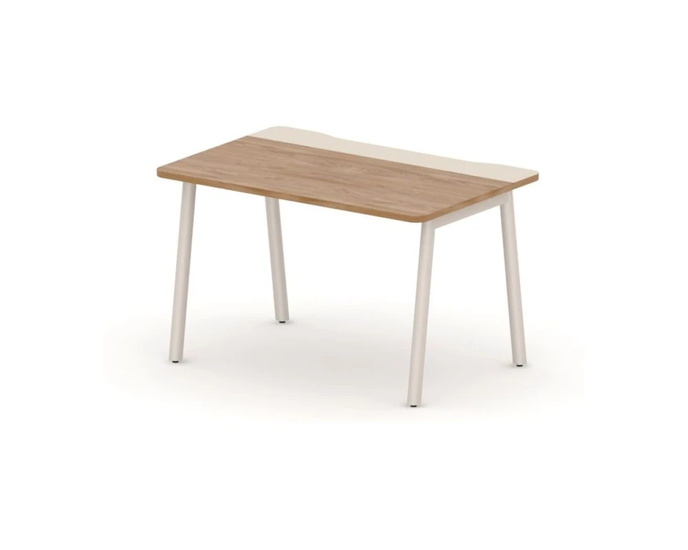 Стол прямой на металлокаркасе с вырезным кабель-каналом 120х80х73,5 Accord