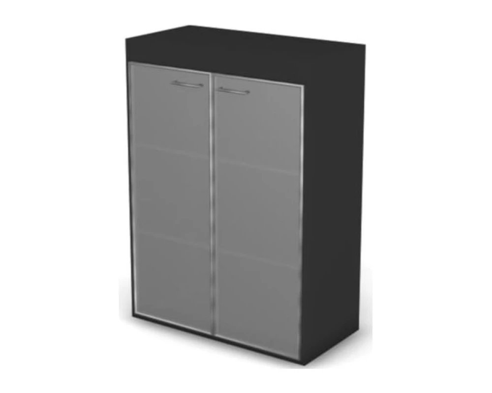 Шкаф средний, широкий, стекло Loft Defo, Matrix New