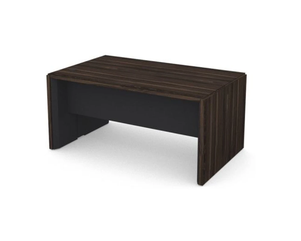 Стол руководителя правый new 160,6х96х75,3 Vegas (df) Дуб монтенегро/Черный