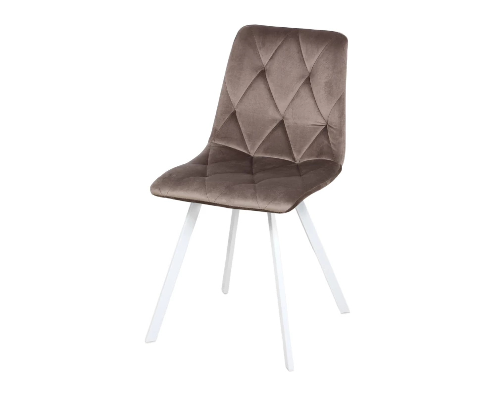 Стул обеденный Рокки ножки прямоугольные белые