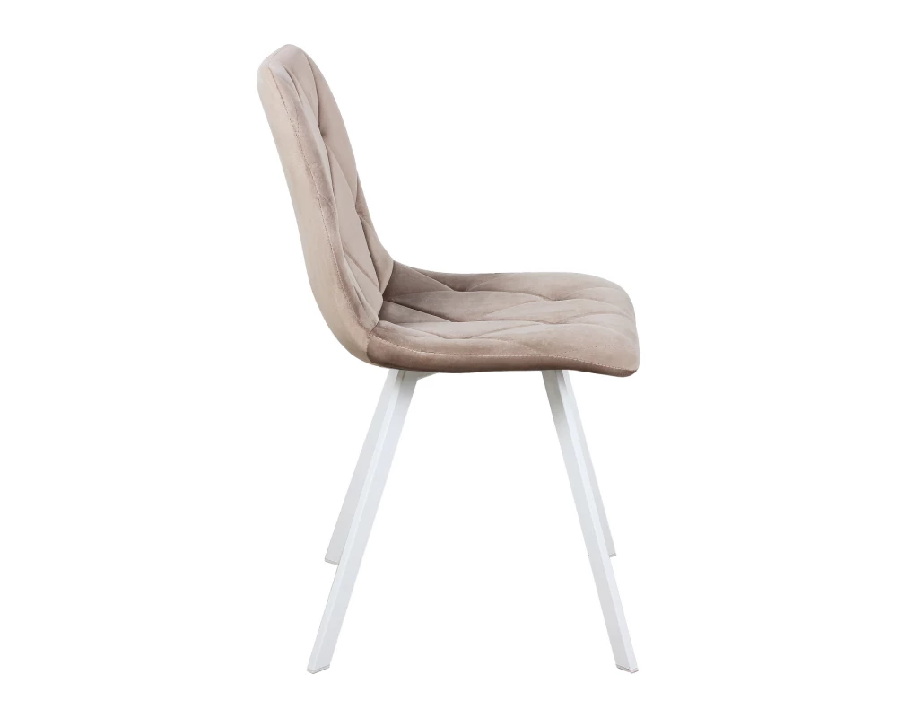 Стул обеденный Рокки ножки прямоугольные белые