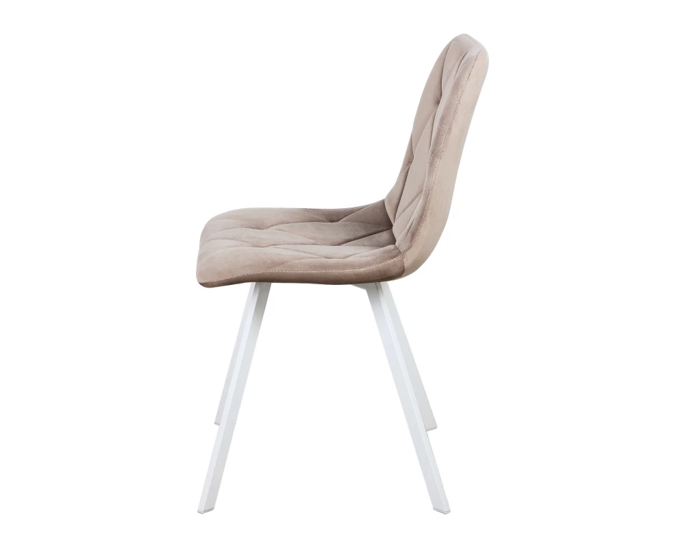 Стул обеденный Рокки ножки прямоугольные белые