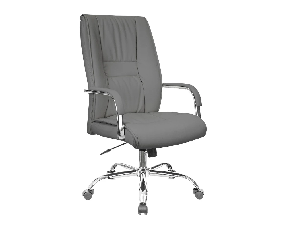 Кресло Everprof Кент ТМ / Kent TM Экокожа, Серый
